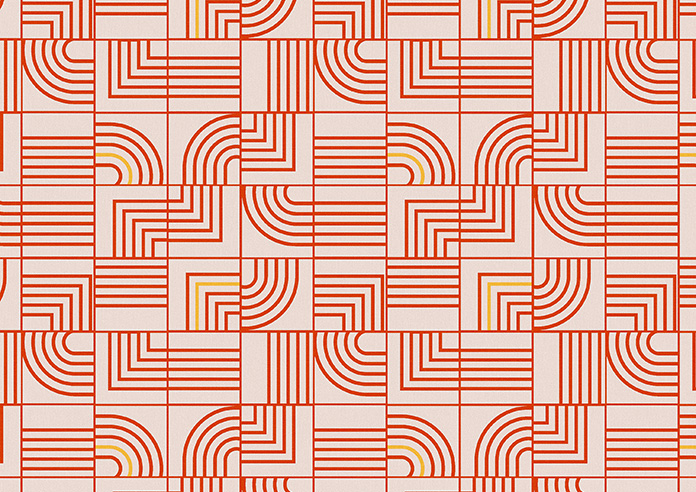 Maze, Orange - Roman Blind - Image 7